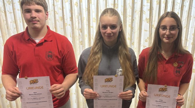 25 Meisterschützen-Abzeichen für SV Barkhausen-Porta